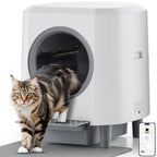 Selbstreinigende Katzentoilette 90 L für mehrere Katzen mit App-Steuerung und Geruchskontrolle