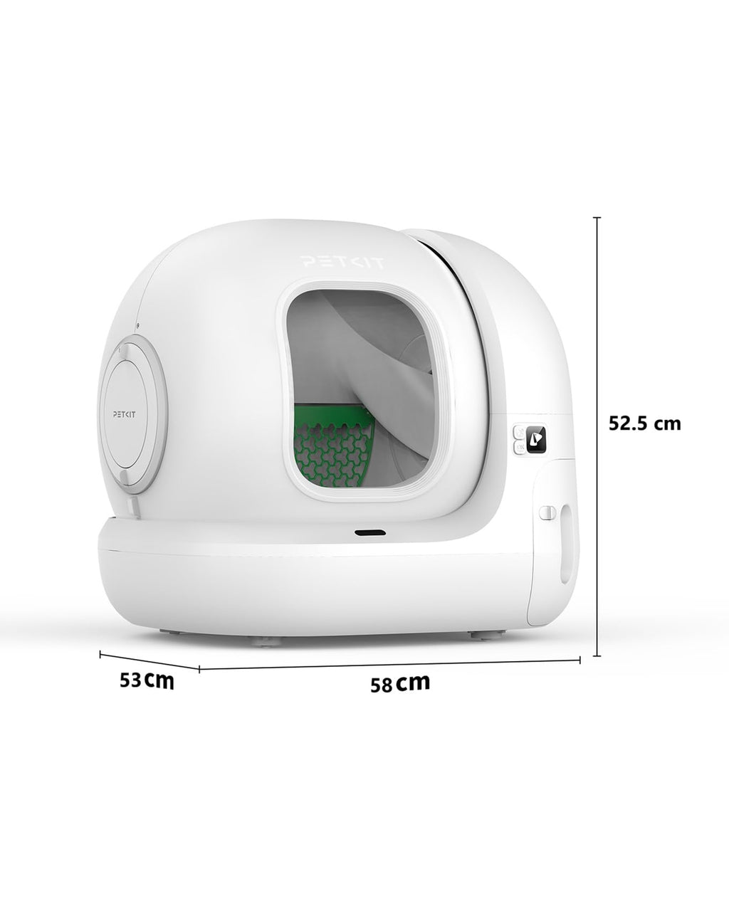 Selbstreinigende Katzentoilette Pura Max 2 mit 76 l und 7 l Abfallbehälter, XSecure Sicherheitssystem sowie App-Steuerung für mehrere Katzen