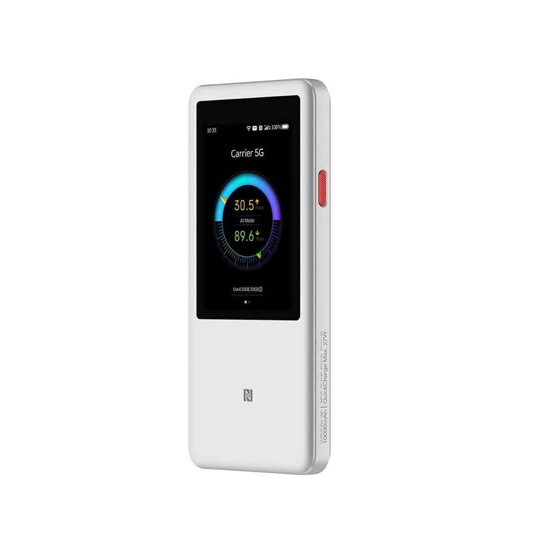5G Pocket-Router MU5250 mit Wi-Fi 7, 10.000-mAh-Akku und 27-W-Schnellladung, für bis zu 64 Geräte