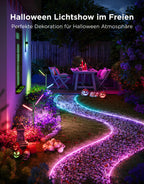 Outdoor LED-Streifen 10 m, RGBIC Neonlicht mit App- und Sprachsteuerung, IP67, 64 Szenenmodi