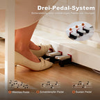 Digitalpiano-Set mit 88 halbgewichteten Tasten, Klavierhocker und 3 Pedalen in Weiß