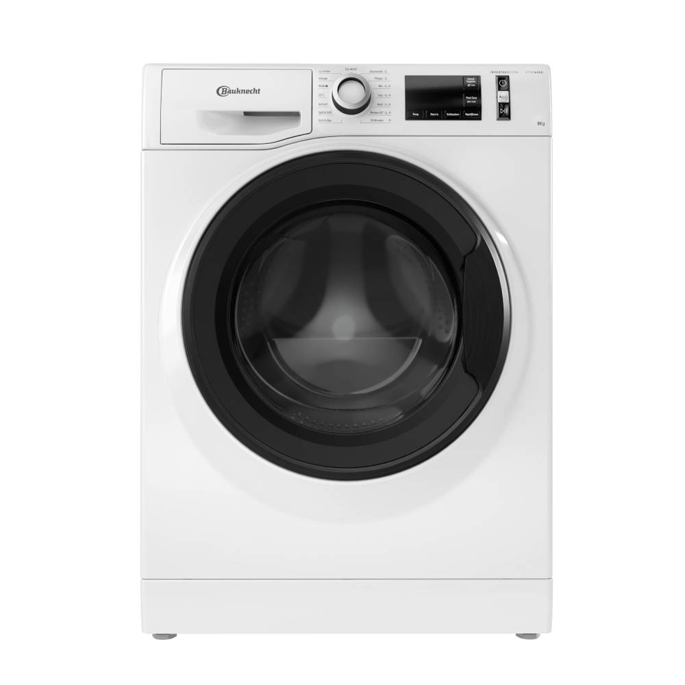 Waschmaschine Frontlader 8 kg mit Dampf-Hygiene-Programm, Energieeffizienzklasse A und Stop&Add-Funktion