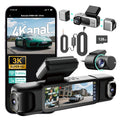 4-Kanal-Dashcam G980H mit 360°-Rundum-Aufnahme, 3K+1080P×3, 24/7-Parkmodus und 128 GB SD-Karte