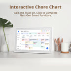 Digitaler Wandkalender 15,6 Zoll FHD Familienplaner mit 32GB Speicher und Wandhalterung, Touchscreen Tischkalender