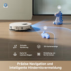 Saugroboter mit Wischfunktion L10s Ultra Gen 3 Kit 25.000 Pa, All-in-One-Station mit automatischer Reinigung und 200 ml Reinigungsflüssigkeit