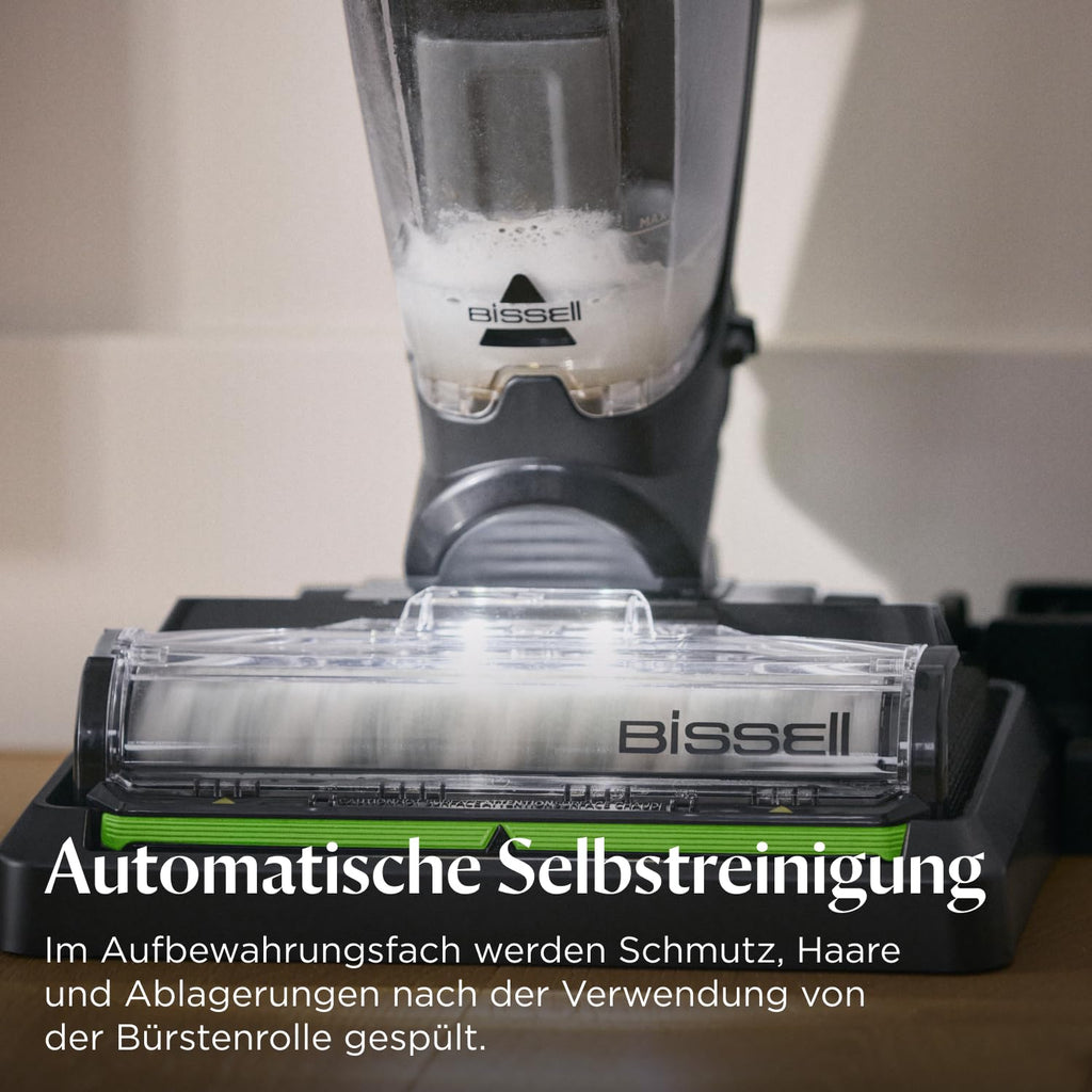 Nass- und Trockensauger CrossWave HydroSteam PET mit Dampffunktion, für Hartböden und Teppiche, inkl. Bürstenrolle und Reinigungslösung