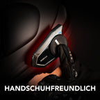 Motorrad Bluetooth Headset mit Drehrad und Sound by Harman Kardon, Mesh Intercom und Premium Mikrofon