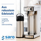 Kaffeemaschine mit Edelstahl-Isolierkanne 2,2 L, Modell THERMO 24, 2,069 kW, Brühzeit 5–6 Min, Trockenlaufschutz