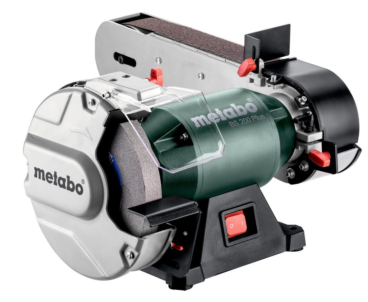 Kombi-Bandschleifmaschine für Holz und Metall mit Schleifband und Schleifscheibe, 240 V, inkl. Schleifscheibe, Schleifband und Zubehör