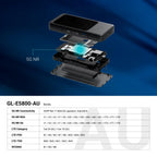 5G Reiserouter GL-E5800 MUDI 7 mit Tri-Band Wi-Fi 7, eSIM und 2,8-Zoll-Touchscreen