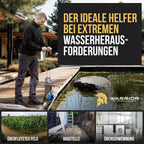 Fäkalienpumpe 1500W mit HydroVortex X7 Schneidwerk und 20 m 2"""" Gewebeschlauch, inkl. Tragetasche