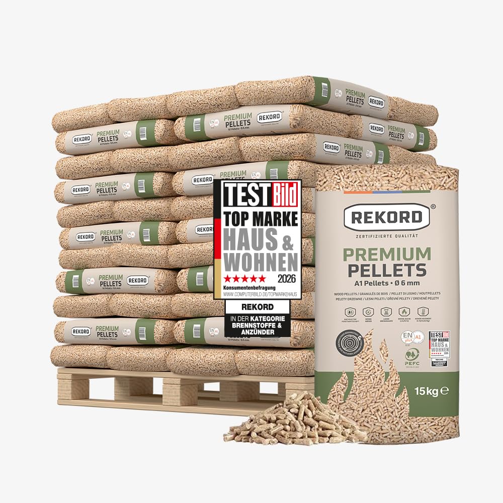 Holzpellets A1 ENplus zertifiziert, 66 x 15 kg Säcke auf Palette, Nadelholz aus Deutschland