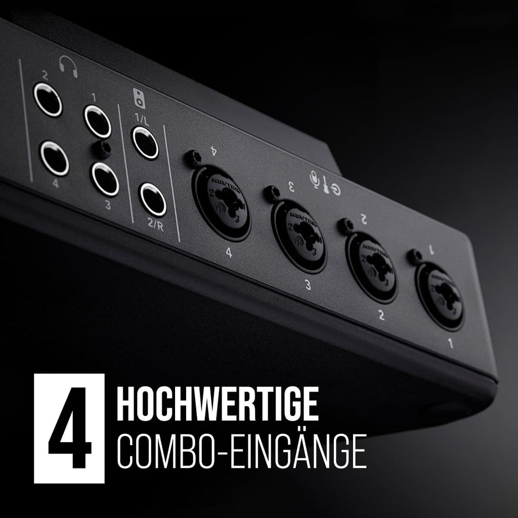 Podcast Produktionsstudio Pro II 9 Kanäle 4 Combo-Eingänge Dual USB-C Bluetooth 8 SMART Pads