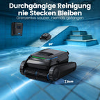 Kabelloser Poolroboter PC10 für Boden, Wand und Wasserlinie, 18.927 LPH Saugleistung, 4-Liter-Filterkorb