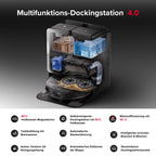 Saugroboter mit Wischfunktion und OmniGrip-Arm, 22.000 Pa Saugkraft, 80 °C Heißwasser-Moppwäsche, KI-gestützte Navigation