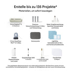 Schneidemaschine Explore 5 30,5 cm mit 6 Werkzeugen Deluxe Bundle mit Smart Vinyl Smart Iron-On Karton und EasyPress Mini