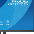 27"""" QHD-IPS-Monitor ProLite XB2797QSU-B1 mit 2560x1440, 75 Hz, HDMI, DisplayPort, USB-Hub und Lautsprechern