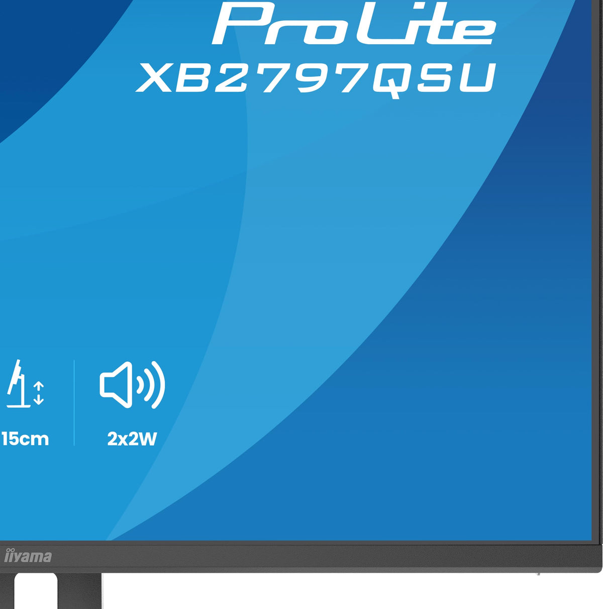 27"""" QHD-IPS-Monitor ProLite XB2797QSU-B1 mit 2560x1440, 75 Hz, HDMI, DisplayPort, USB-Hub und Lautsprechern