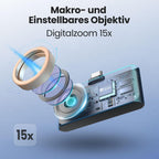 Wärmebildkamera P3 für iPhone und Android mit einstellbarem Objektiv 512 × 384 Superauflösung