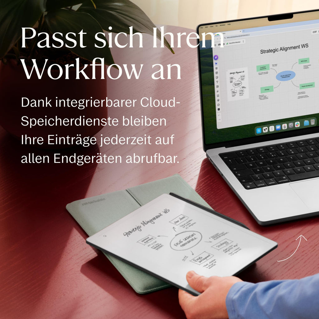 E-Ink Tablet Paper Pure 10,3 Zoll WLAN OS 21 ms Reaktionszeit Schwarz-Weiß-Display mit Marker