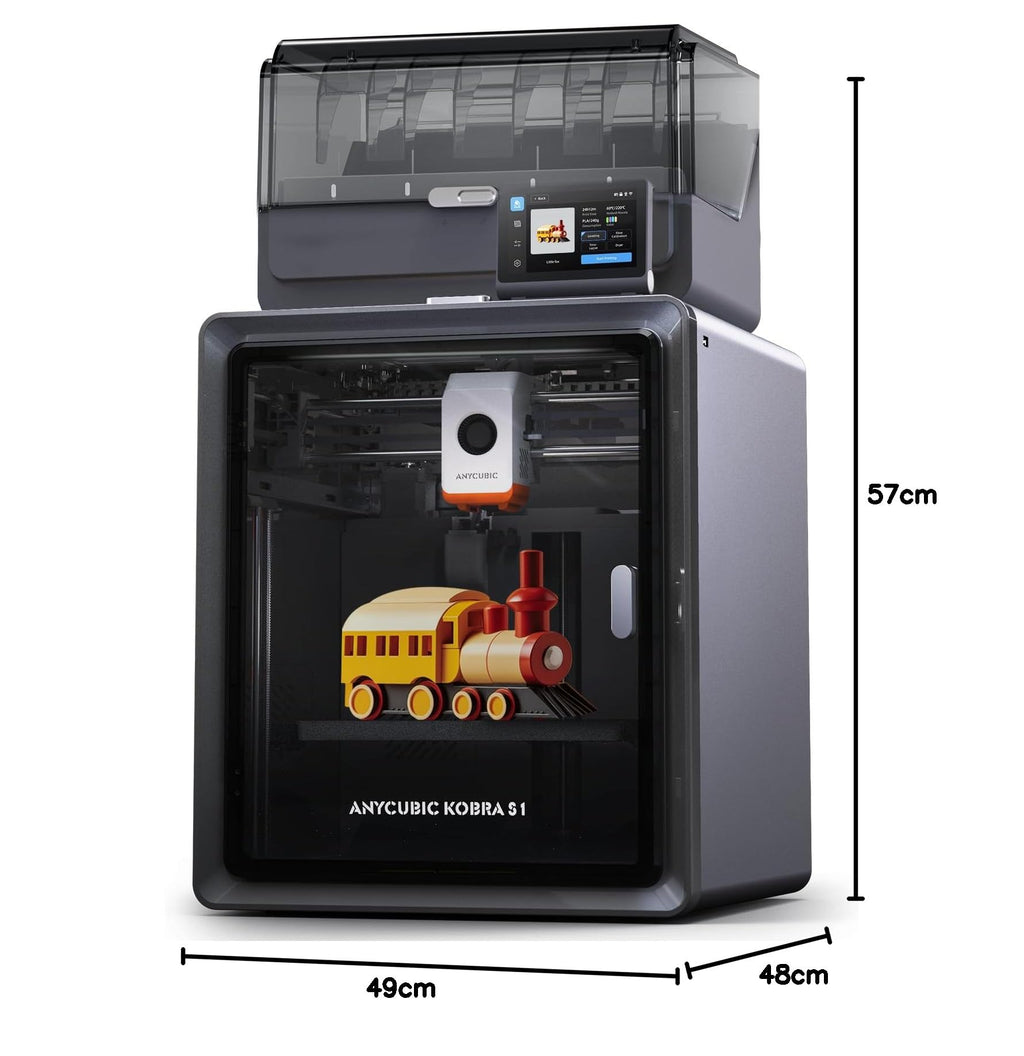 3D-Drucker Kobra S1 Combo mit Mehrfarbdruck in 4 Farben und Trocknen während des Druckens, 600 mm/s