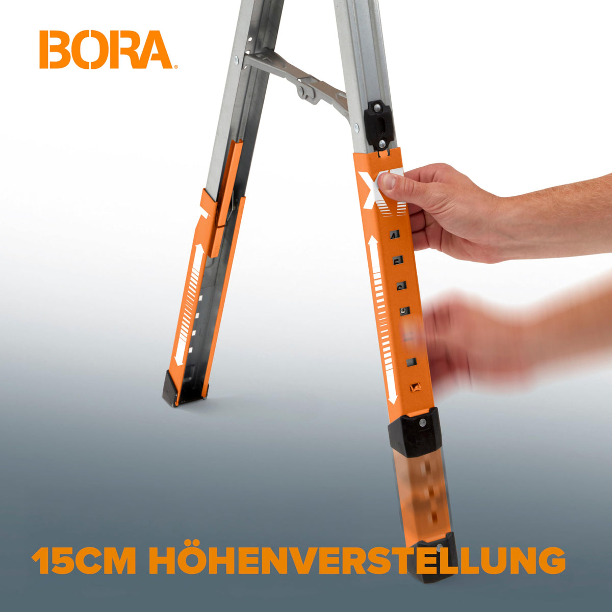 Arbeitsböcke höhenverstellbar 2er Set Speedhorse XT PM-4550T, klappbar bis 91 cm, 680 kg pro Bock