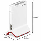 WLAN Repeater FRITZ!Repeater 3000 Tri-Band Mesh bis 3000 MBit/s mit 2 Gigabit-LAN-Anschlüssen und Netzwerkkabel