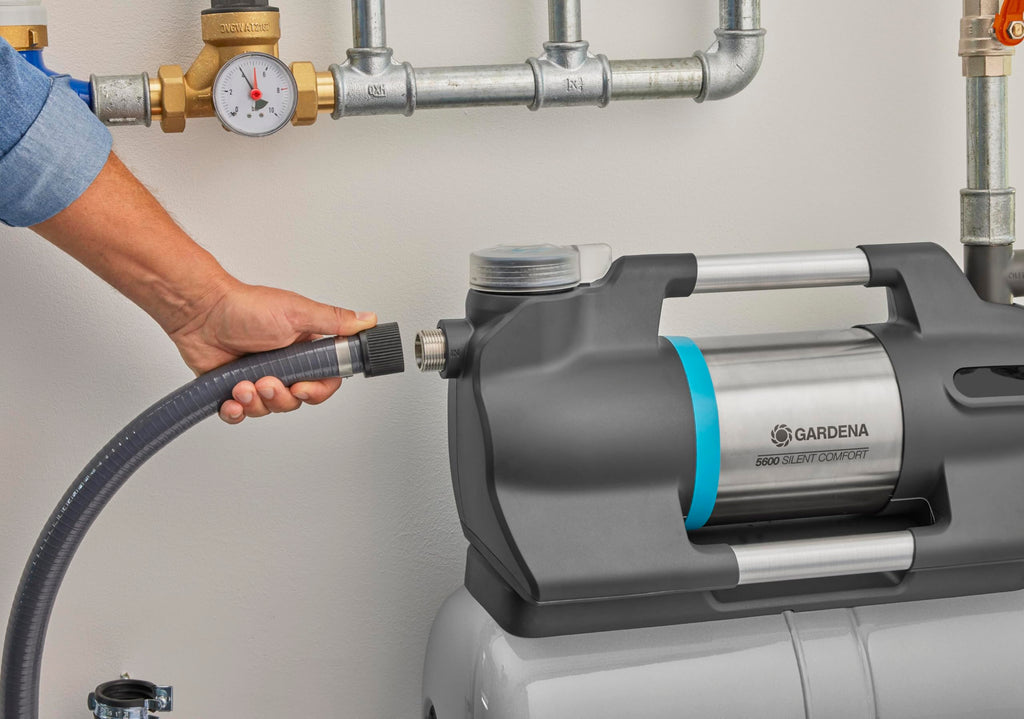 Hauswasserwerk 6300 25 l Wasserspeicher 6300 l/h Fördermenge integrierter Filter Trockenlaufsicherung