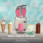 Slush-Eismaschine SLUSHi XL mit SlushAssist 3,7 l RapidChill Pro-Technologie 6 Programme Mokka