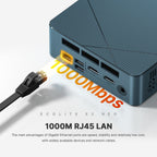 Mini-PC mit Windows 11 Pro, AMD Ryzen 5 3500U, 8 GB DDR4 RAM, 256 GB SSD, 4K bei 60 Hz über Triple Display, HDMI, USB-C, USB 3.2, LAN, WLAN und