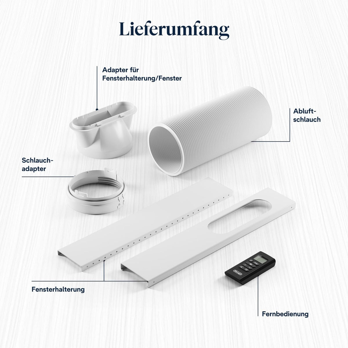 Mobiles Klimagerät Pinguino PAC EM82, 3-in-1 mit Luftentfeuchter und Ventilator, für Räume bis 27 m², 9400 BTU, Energieeffizienzklasse A, mit