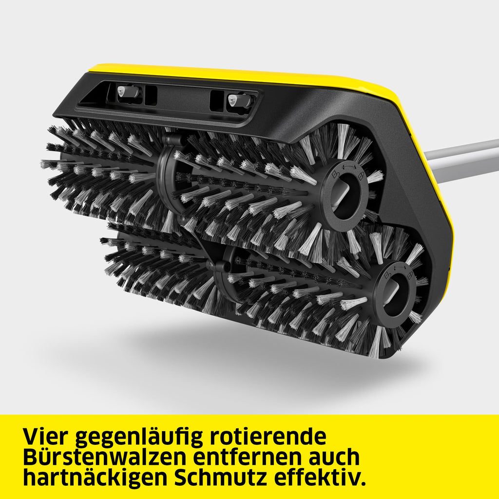 Terrassenreiniger PCL 6 für Holz und WPC mit 4 Bürstenwalzen, 300 mm Arbeitsbreite