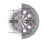 Elektronisches Dartboard 132 13,2 Zoll Bluetooth 4.0 Softdarts bis 18 g USB-Kabel Wandmontageschablone