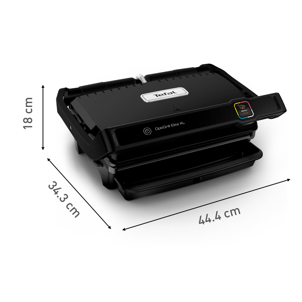 OptiGrill Elite XL Kontaktgrill mit automatischer Garzeitanpassung, 16 Programmen und Grillboost-Funktion, für bis zu 8 Personen
