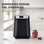 Eismaschine und Joghurtbereiter 2-in-1 mit Kompressor, 1,2 L, EZ 7407, inkl. Rezeptbuch