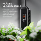 Luftentfeuchter 12 L/Tag für Growzelt, Indoor-Garten und Keller mit 2,1-L-Tank, Digitalanzeige und 24-Stunden-Timer