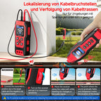 Kabelsuchgerät mit Digitalmultimeter, 8-stufiger Empfindlichkeit, für Wand- und Erdkabel sowie Sicherungs- und Bewässerungsleitungen