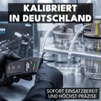 Alkoholtester X mit elektrochemischem Sensor 2 AAA-Batterien Transporttasche und 6 Mundstücken