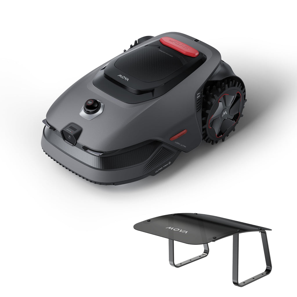 Mähroboter LiDAX Ultra 800 mit Garage, 3D-LiDAR und KI-Vision, 20 cm Schnittbreite, Schnitthöhe 3-10 cm