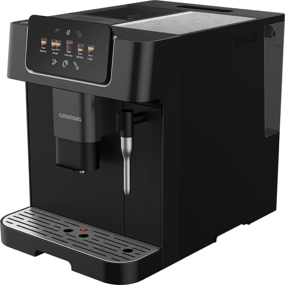 Kaffeevollautomat KVA 6230 mit 19 Bar Pumpendruck und 13-stufigem Edelstahl-Mahlwerk, Milchaufschäumdüse, 2 L Wassertank und Tassenwärmer