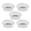 Rauchwarnmelder-Set 5er-Set HmIP-SWSD-2 mit Q-Label, Sirene, App-Benachrichtigung und LED-Notbeleuchtung