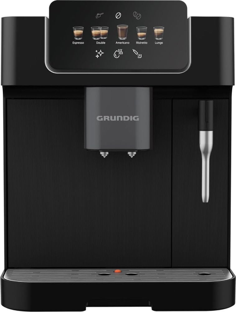 Kaffeevollautomat KVA 6230 mit 19 Bar Pumpendruck und 13-stufigem Edelstahl-Mahlwerk, Milchaufschäumdüse, 2 L Wassertank und Tassenwärmer
