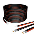 Solarkabel Duplex 6 mm² Kupfer 1000 V 50 m Schwarz Rot Mehrstrangkabel flexibel UV-beständig witterungsbeständig für Photovoltaikanlagen