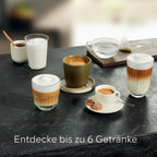 Kaffeevollautomat EQ500 classic mit farbigem TFT-Display und Doppeltassenfunktion, für 5 Kaffee- und Milchgetränke, inkl. Milchschlauch und BRITA