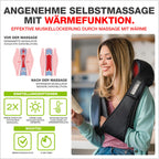 Nackenmassagegerät mit Wärme und Shiatsu, 4D-Massageköpfe, Infrarot, kabelgebunden, inkl. 2 Ersatzbezüge
