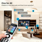 Universalfernbedienung mit Hub und Ladestation, für bis zu 49 IR-, Bluetooth- und WLAN-Geräte, Modell X2