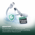 Waschmaschine 8 kg 1400 U/min 15 Programme AquaStop Inverter-Motor LED-Display Steam-Funktion Energieeffizienzklasse A Weiß