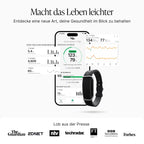Blutdruckmessarmband mit Photosensor 24/7 Blutdrucküberwachung App-Analyse IP68 15 Tage Akkulaufzeit inklusive 12 Monate Abo