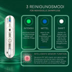 Ultraschall-Zahnbürste für Hunde mit 3 Reinigungsmodi, geräuschlos und vibrationsfrei, 14 Tage Akkulaufzeit, Set mit 2 Aufsätzen, Zahnpasta und