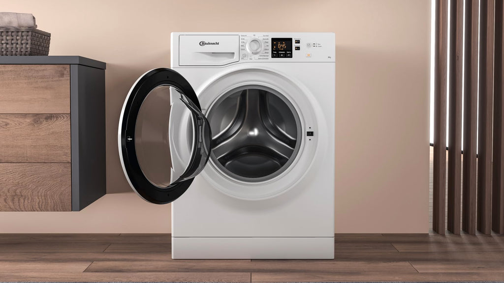 Waschmaschine Frontlader 8 kg Energieeffizienzklasse A mit Anti-Allergie-Programm, Wolleprogramm und Kurz 45